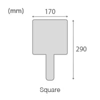 Square Auction Paddle