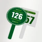 Printed Auction Paddles