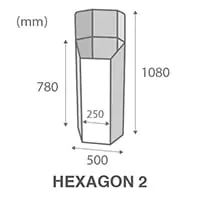 Hexagon with Back